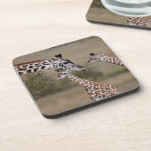 Maasai Giraffe (Giraffe Tippelskirchi) Untersetzer (Linke Seite)