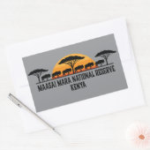 Maasai Mara National Reserve Kenya Rechteckiger Aufkleber (Umschlag)