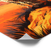 Maasai Mara Nationalpark Geparkprojekt des Paradie Poster (Ecke)