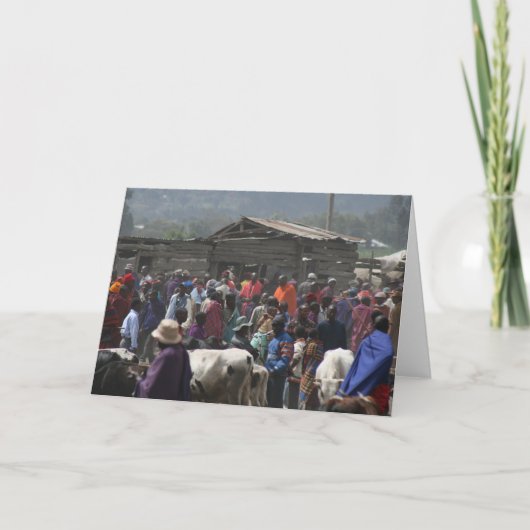 Maasai Markt Karte (Vorderseite)