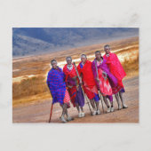Maasai Men Postkarte (Vorderseite)