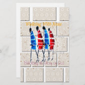 Maasai Morans Christlich Art Print Briefpapier (Vorne/Hinten)