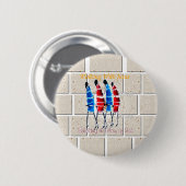 Maasai Morans Christlich Art Print Button (Vorne & Hinten)