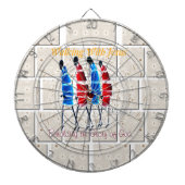 Maasai Morans Christlich Art Print Dartscheibe (vorne)