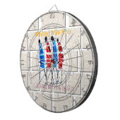 Maasai Morans Christlich Art Print Dartscheibe (Vorderseite rechts)