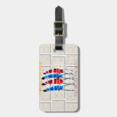 Maasai Morans Christlich Art Print Gepäckanhänger (Vorderseite vertikal)