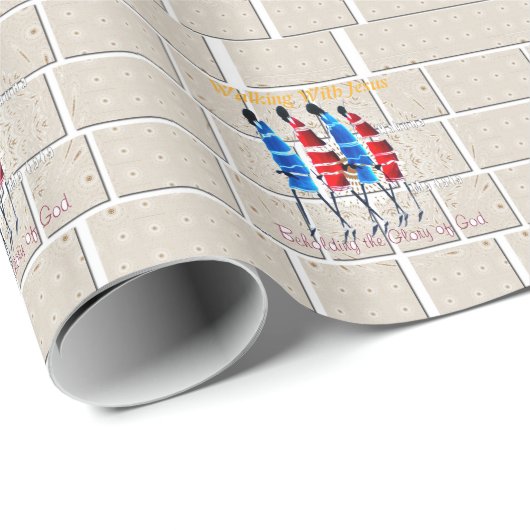 Maasai Morans Christlich Art Print Geschenkpapier (Rolleneckpunkt)