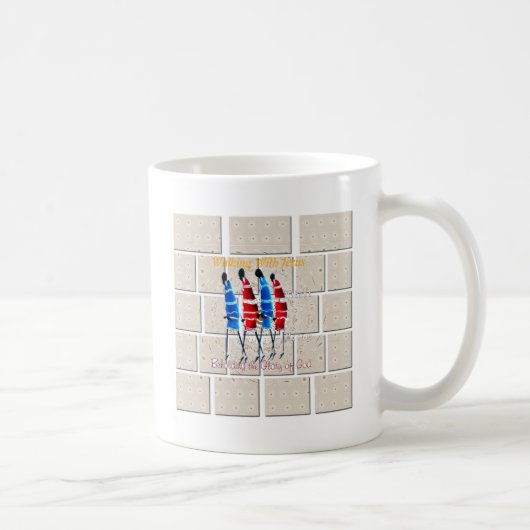 Maasai Morans Christlich Art Print Kaffeetasse (Rechts)