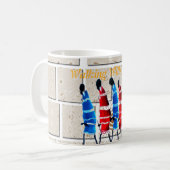 Maasai Morans Christlich Art Print Kaffeetasse (Vorderseite Links)