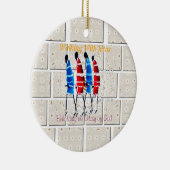 Maasai Morans Christlich Art Print Keramik Ornament (Rechts)
