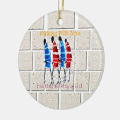 Maasai Morans Christlich Art Print Keramik Ornament (Links)