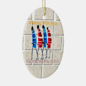 Maasai Morans Christlich Art Print Keramikornament (Rechts)