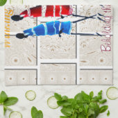 Maasai Morans Christlich Art Print Küchentuch (Gefaltet)