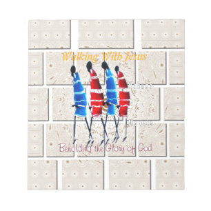 Maasai Morans Christlich Art Print Notizblock