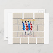 Maasai Morans Christlich Art Print Postkarte (Vorne/Hinten)