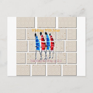 Maasai Morans Christlich Art Print Postkarte