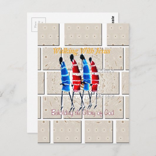 Maasai Morans Christlich Art Print Postkarte (Vorne/Hinten)