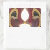 Maasai Mosaic: Eine Feier der pulsierenden Kultur Rechteckiger Aufkleber (Tasche)