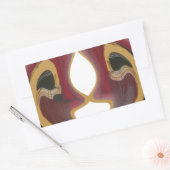 Maasai Mosaic: Eine Feier der pulsierenden Kultur Rechteckiger Aufkleber (Umschlag)