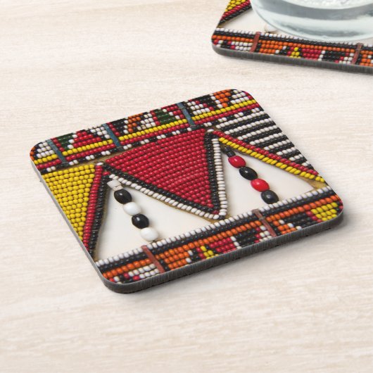 Maasai-Stammbaum Getränkeuntersetzer (Linke Seite)