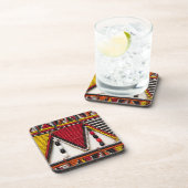 Maasai-Stammbaum Getränkeuntersetzer (Rechte Seite)