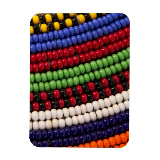 Maasai-Stammesperlenmuster Magnet (Vertikal)