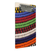 Maasai-Stammesperlenmuster Mini Klemmbrett (Schrägansicht)