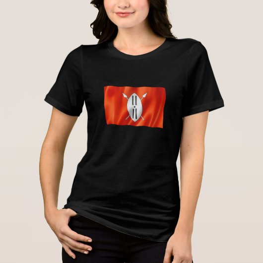 MAASAI-Stammflagge Tri-Blend Shirt (Vorderseite)