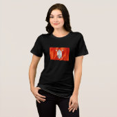 MAASAI-Stammflagge Tri-Blend Shirt (Vorderseite voll)