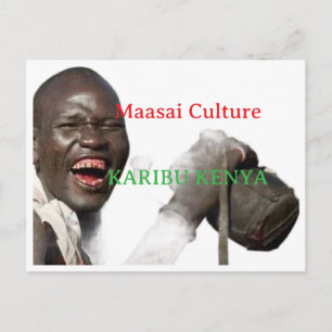 Maasai-Tradition – Ein Geschmack des Erbes Postkarte