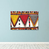 Maasai Tribal Beadwork Leinwanddruck (Insitu (Holzboden))