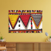 Maasai Tribal Beadwork Leinwanddruck (Insitu (Wohnzimmer))