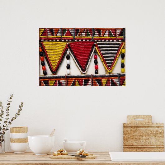 Maasai Tribal Beadwork Poster (Küche)