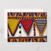 Maasai Tribal Beadwork Postkarte (Vorne/Hinten)