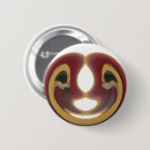 Maasai Tribal Whirl Art Print Button (Vorne & Hinten)