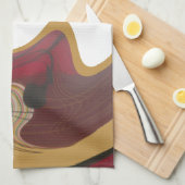 Maasai Tribal Whirl Art Print Geschirrtuch (Viertel Falte)