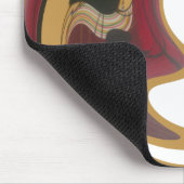 Maasai Tribal Whirl Art Print Mousepad (Ecke)