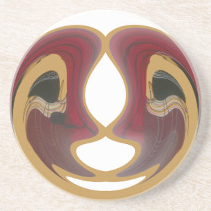 Maasai Tribal Whirl Art Print Sandstein Untersetzer