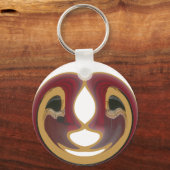 Maasai Tribal Whirl Art Print Schlüsselanhänger (Vorderseite)