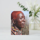 Maasai Warrior-2 Postkarte (Stehend Vorderseite)