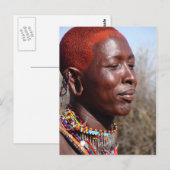 Maasai Warrior-2 Postkarte (Vorne/Hinten)