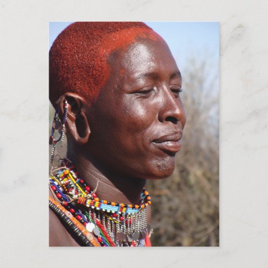 Maasai Warrior-2 Postkarte (Vorderseite)