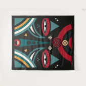 Maasai Warrior Shield Wandteppich (Vorderseite (Horizontal))