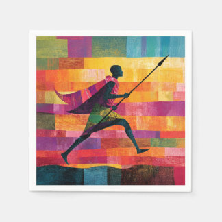 Maasai Warriors Reise Serviette