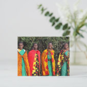 Maasai Women - 1 Postkarte (Stehend Vorderseite)