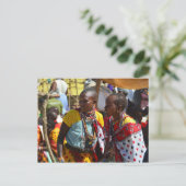 Maasai Women Postkarte (Stehend Vorderseite)