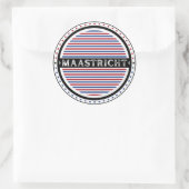 Maastricht City Pride Emblem – Dutch Identity Runder Aufkleber (Tasche)