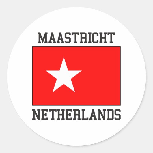 Maastricht Niederlande Runder Aufkleber (Vorderseite)