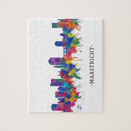 Maastricht Niederlande Skyline Puzzle (Vertikal)