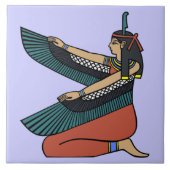 Ma'at Ägyptische Göttin Dekorative Tile (M) Fliese (Vorderseite)